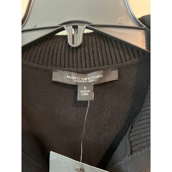 NWT Marc New York size small black cardigan sweater zip up - Picture 2 of 4